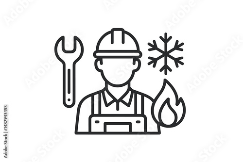 Skilled technician balancing heating and cooling systems using tools in a professional setting