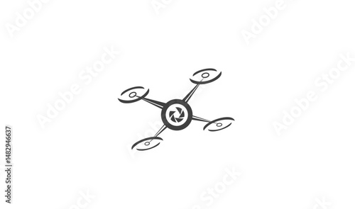 Detailed Drone Silhouette