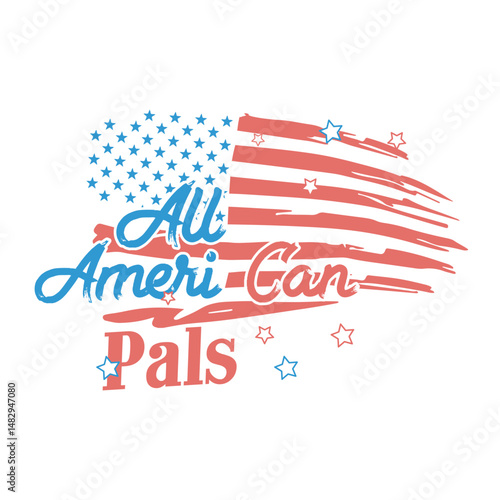 All American Pals, Fourth of July shirt, patriotic pet shirt, All American Pals tee, USA dog cat shirt, Comfort Colors tee, 4th of July shirt, animal lover, 