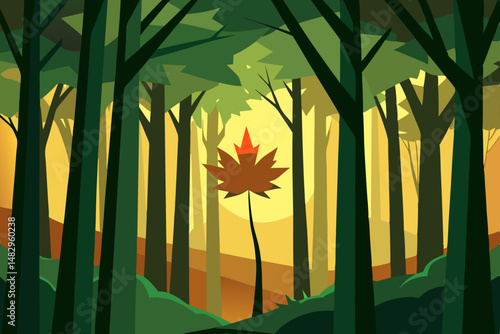bamboo forest in the morning