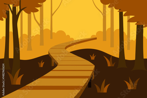 road in the forest