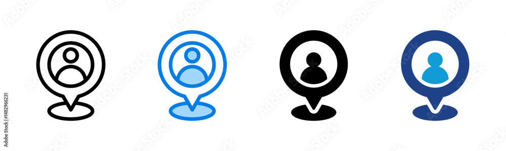 Location icon sheet multiple style collection Location icon sheet multiple style collection