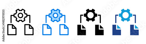 File icon sheet multiple style collection