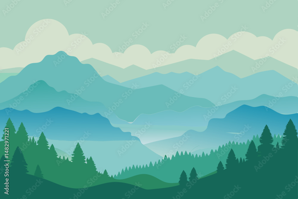 Fototapeta premium mountain landscape in the mountains
