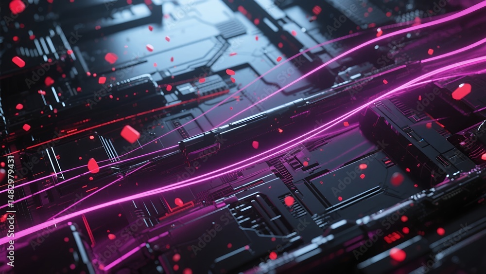 Fototapeta premium Abstract Light Stripes Background