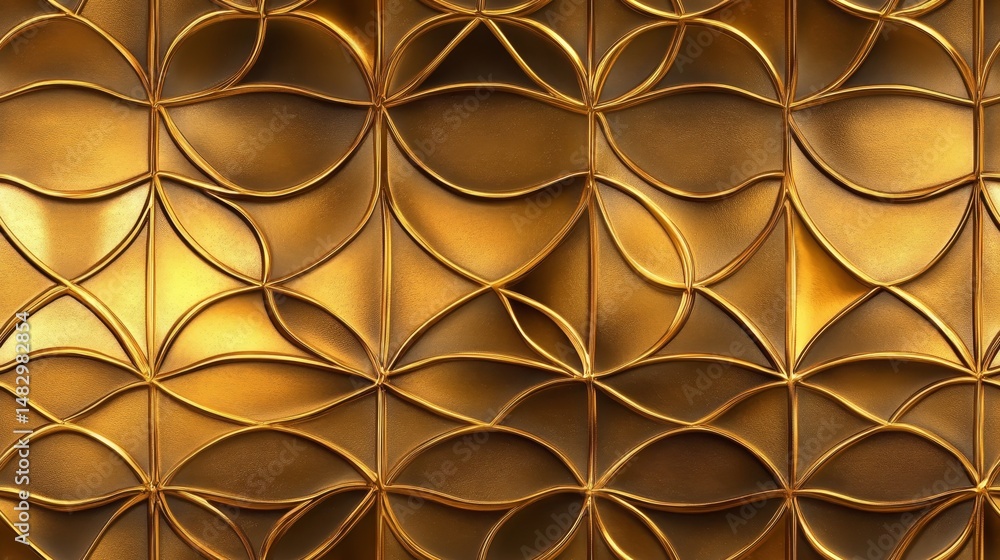 Gold metallic pattern with intricate design details. Gold metallic pattern with intricate design details.