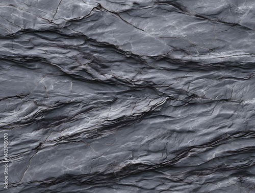 Polished graphite marble texture with smoky veins and high-resolution details.