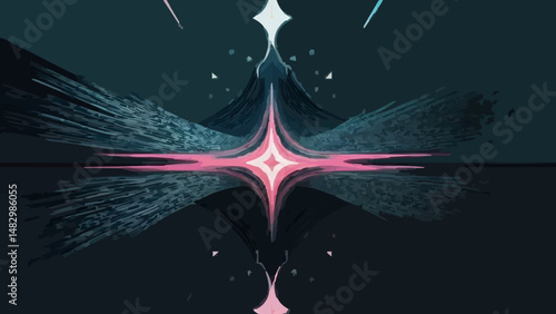 abstract background with stars in outer space