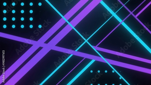Abstract Light Stripes Background