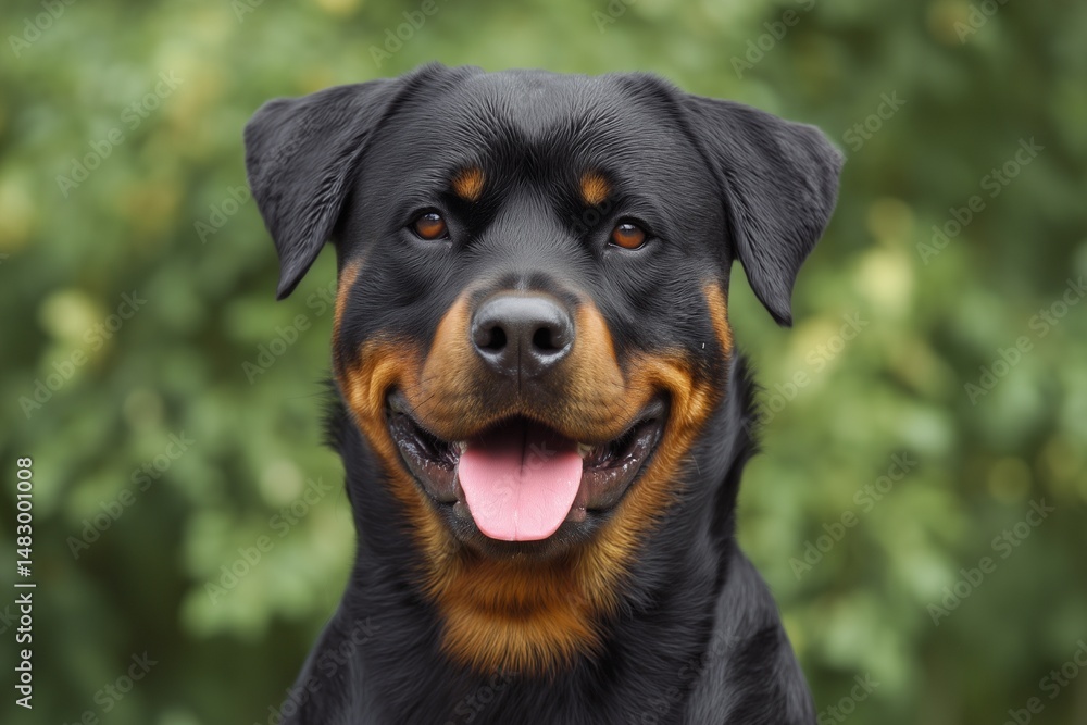 Obraz premium Rottweiler Dog Portrait