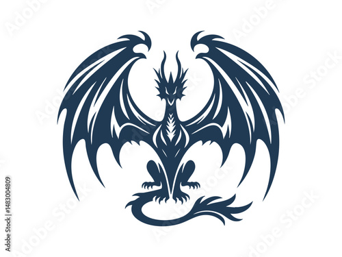 Wallpaper Mural Dragon Silhouette Torontodigital.ca