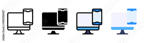 Responsive Design icon sheet multiple style collection