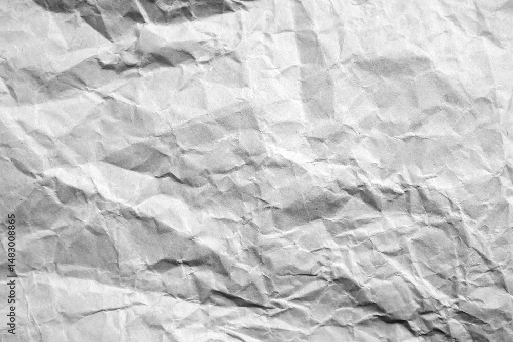 Fototapeta premium Creased paper texture overlay effect, png wrinkled paper surface