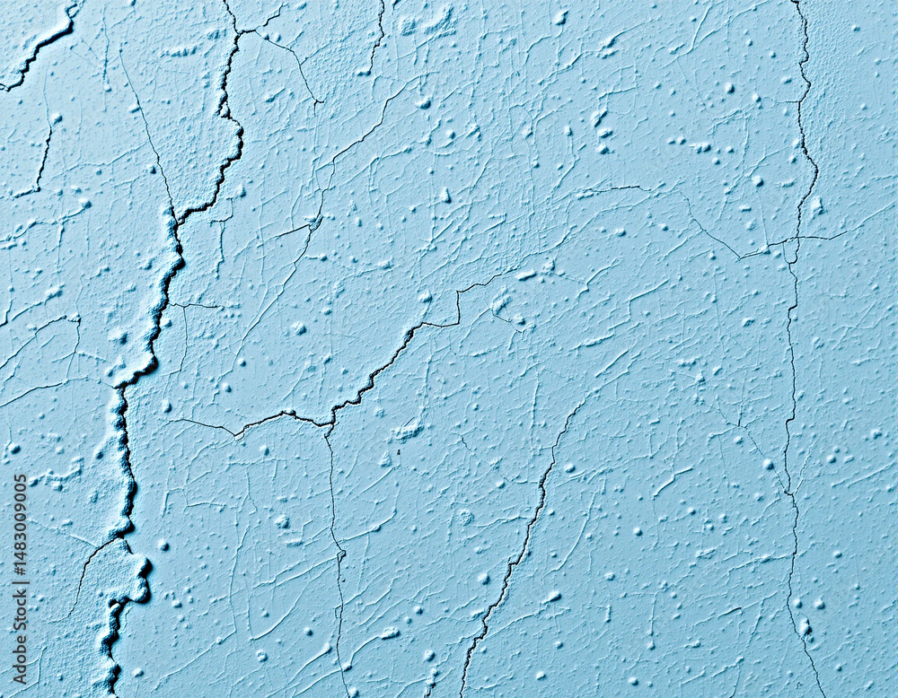 Obraz premium Cracked Texture: A close-up view reveals the intricate texture of a weathered surface marked by fine cracks and subtle imperfections. A captivating study in texture and wear.