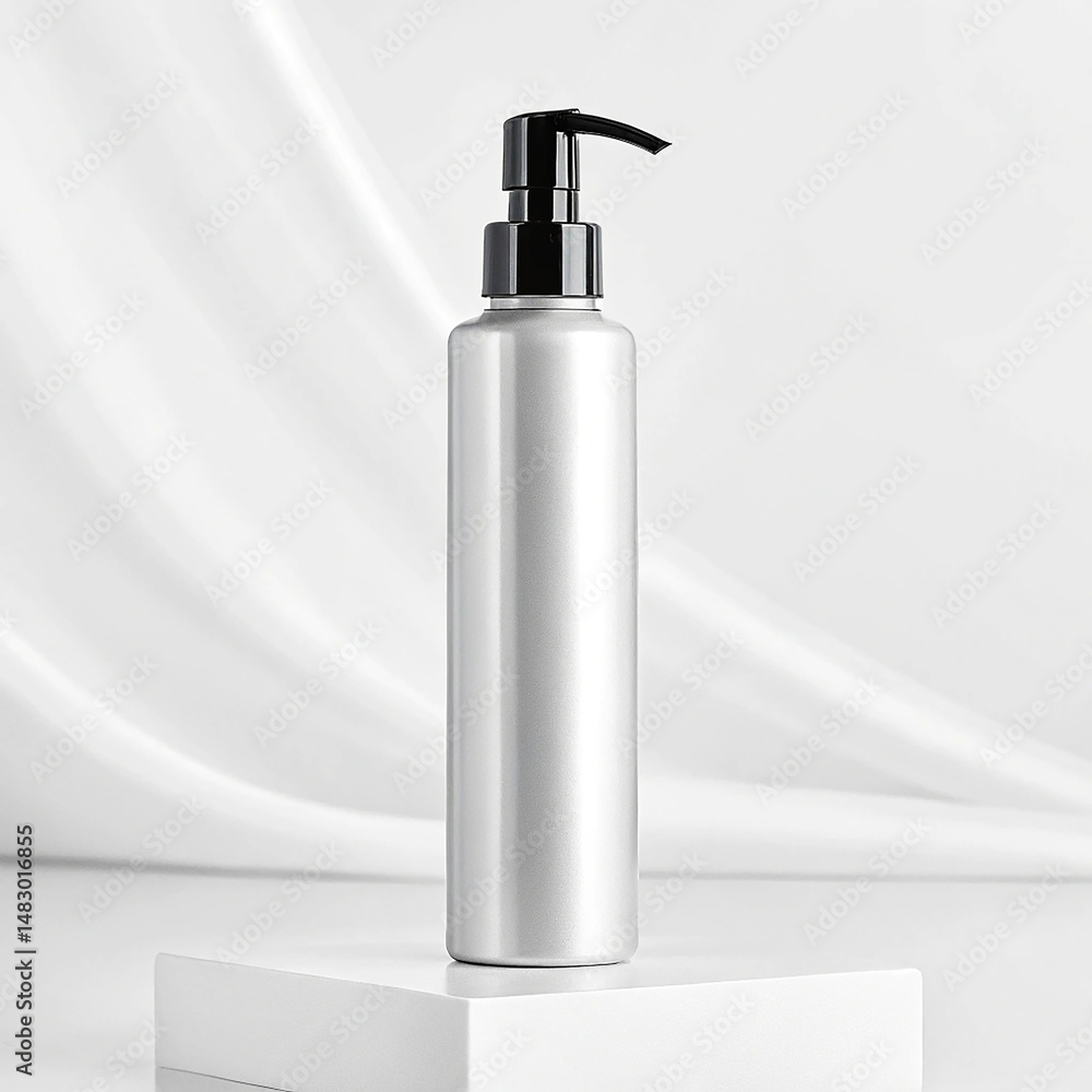 Obraz premium Hair detangler spray bottle on white background