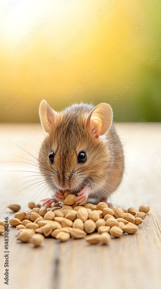 cute rat with different poses A charming mouse enjoys a feast of seeds, showcasing its adorable features and playful nature in a warm, natural setting. cute rat with different poses A charming mouse enjoys a feast of seeds, showcasing its adorable features and playful nature in a warm, natural setting.