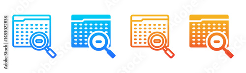 Code icon sheet multiple style collection