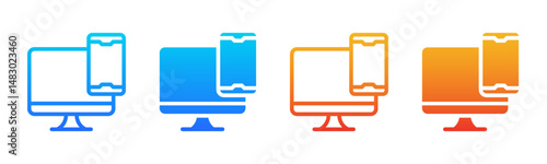 Responsive Design icon sheet multiple style collection