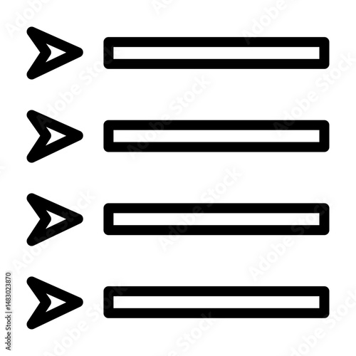 Bullet Vector Line Icon Design