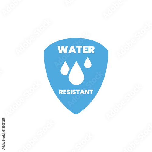 Waterproof or water resistant icon vector illustration.