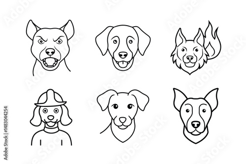 Web dog face