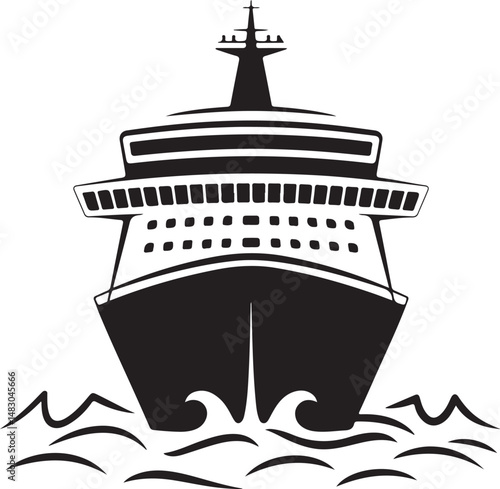 Sailing Ship on Ocean Waves Silhouette

Vintage Pirate Ship Vector Design

Modern Cargo Ship Silhouette Art

Navy Warship at Sea Silhouette Scene

Cruise Ship Under Sunset Vector