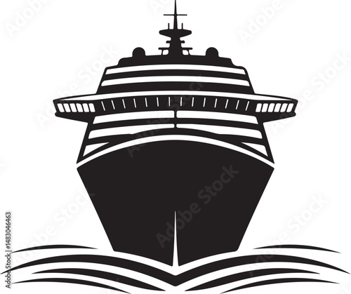 Sailing Ship on Ocean Waves Silhouette

Vintage Pirate Ship Vector Design

Modern Cargo Ship Silhouette Art

Navy Warship at Sea Silhouette Scene

Cruise Ship Under Sunset Vector