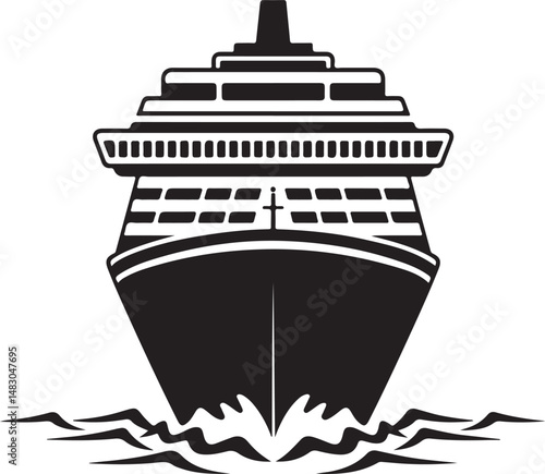 Sailing Ship on Ocean Waves Silhouette

Vintage Pirate Ship Vector Design

Modern Cargo Ship Silhouette Art

Navy Warship at Sea Silhouette Scene

Cruise Ship Under Sunset Vector