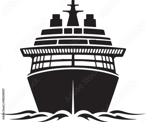 Sailing Ship on Ocean Waves Silhouette

Vintage Pirate Ship Vector Design

Modern Cargo Ship Silhouette Art

Navy Warship at Sea Silhouette Scene

Cruise Ship Under Sunset Vector