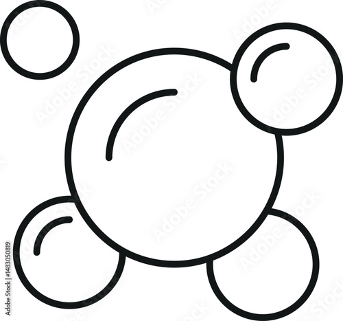 Bubble and Foam Isolated Sign for Web Sites, Books, Cards, Apps