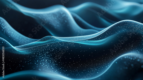 Teal Black And Midnight-Inspired Muted Enhanc Background