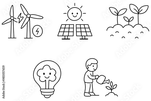 Sustainable energy sources like wind and solar power contribute positively to world and environment every day