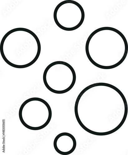 Bubble and Foam Icon for Websites, Apps, Infographics and Other Purposes