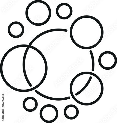 Bubble and Foam Isolated Icon for Websites, Apps, Infographics Other Purposes