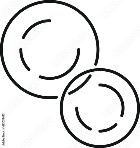 Bubble and Foam Pictogram for Interface, Posts, Advertisements, Various Cards