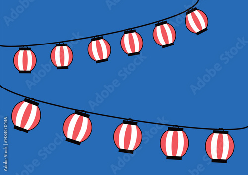 お祭り提灯の背景