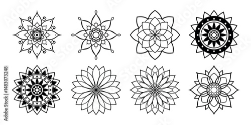 Set of mandala art bundle Design