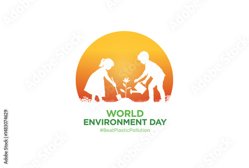#BeatPlasticPollution, World Environment day concept 2025. 