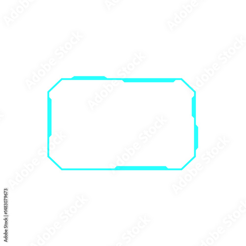 HUD digital futuristic user interface frame