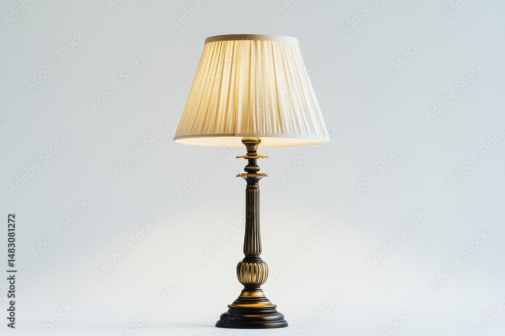 Elegant lamp isolated on white background for interior design, home decor, and lighting solutions. Elegant lamp isolated on white background for interior design, home decor, and lighting solutions.