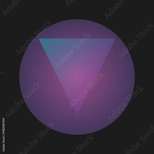 Gradient Infused Geometric Abstract Background with Soft Overlays and Mesh Patterns