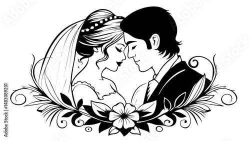 bride leaning into groom as they share a quiet moment in silhouette.svg