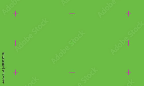 Green Screen with VFX Motion Tracking Markers Chroma Key Background.