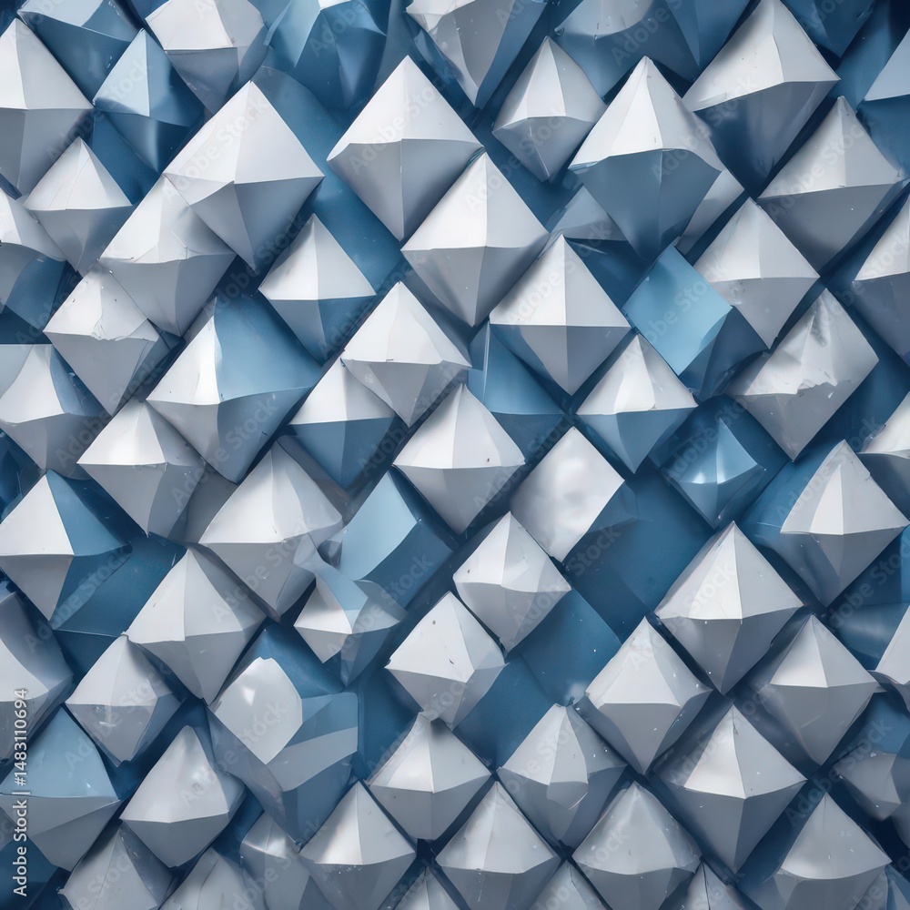Abstract blue backdrop with overlaid white diamond and square textures in geometric layout , abstract, cool Abstract blue backdrop with overlaid white diamond and square textures in geometric layout , abstract, cool