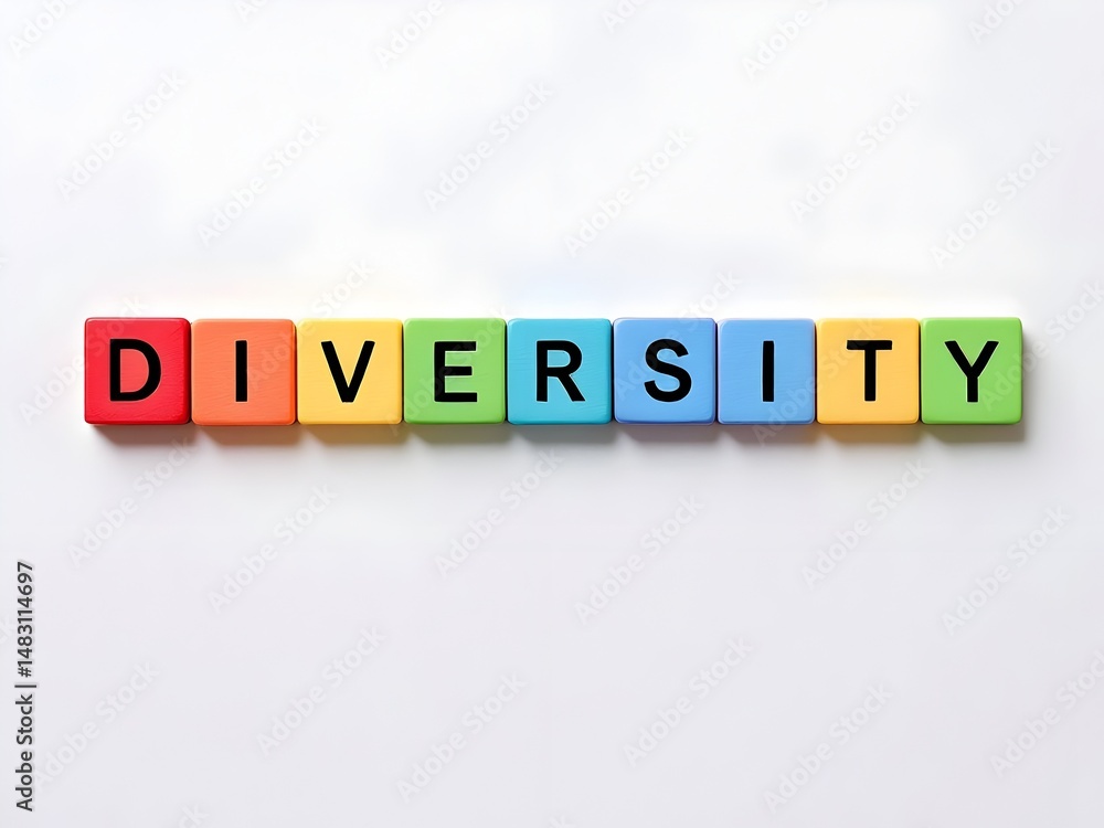 Obraz premium Letters that formed word diversity