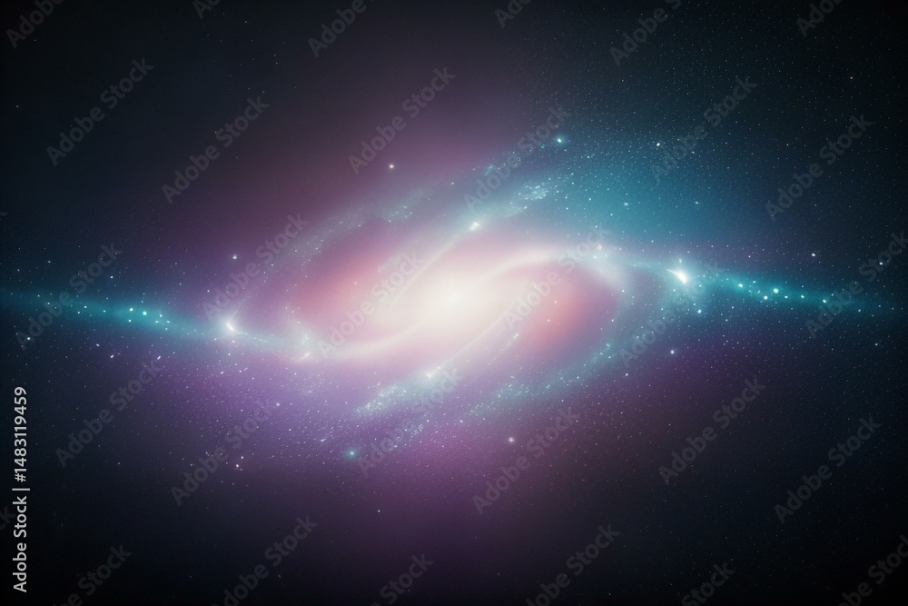 Obraz premium Image Fluid art with a shimmering galaxy effect