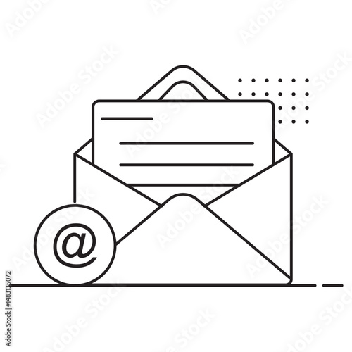 Email icon, Smart Mail Fast, Secure & Organized Communication, Inbox Power Streamline Your Messaging Experience, vector