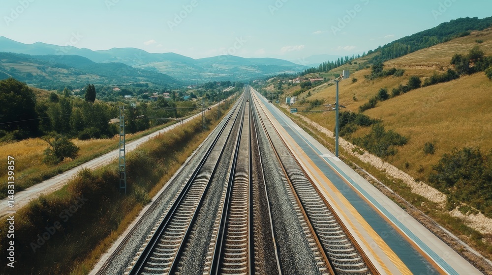 Fototapeta premium How do engineers design and maintain high-speed rail systems?