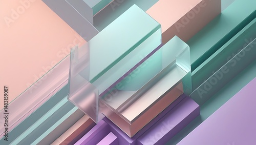 abstract background with colorful squares