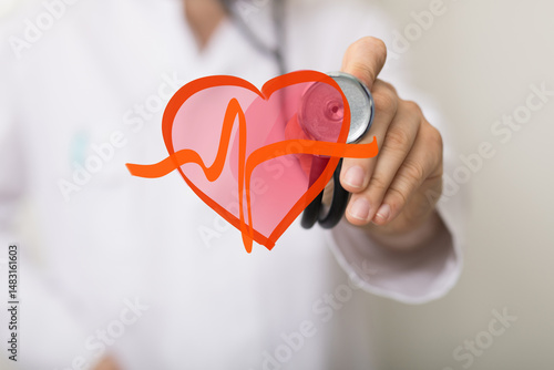Image of a doctor holding a...